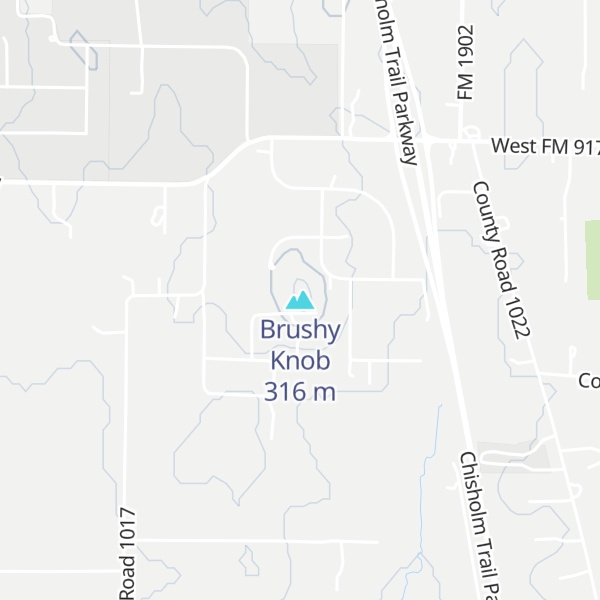 Map of Brushy Knob