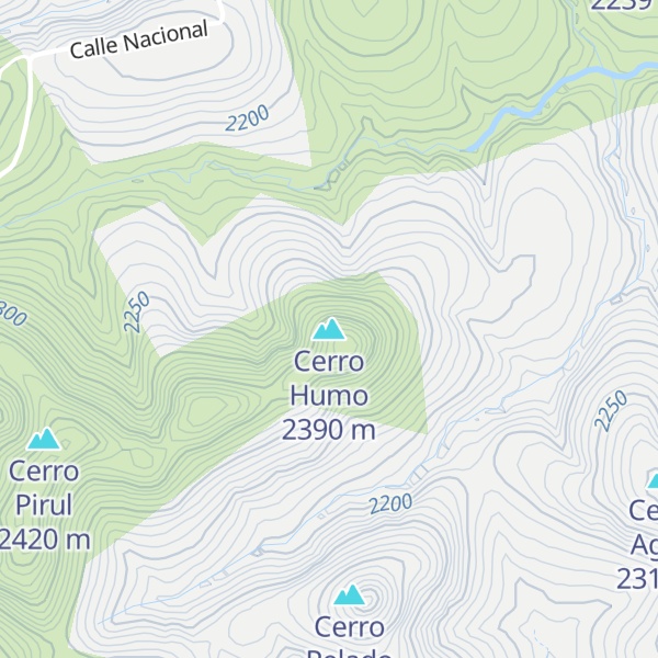 Map of Cerro Humo