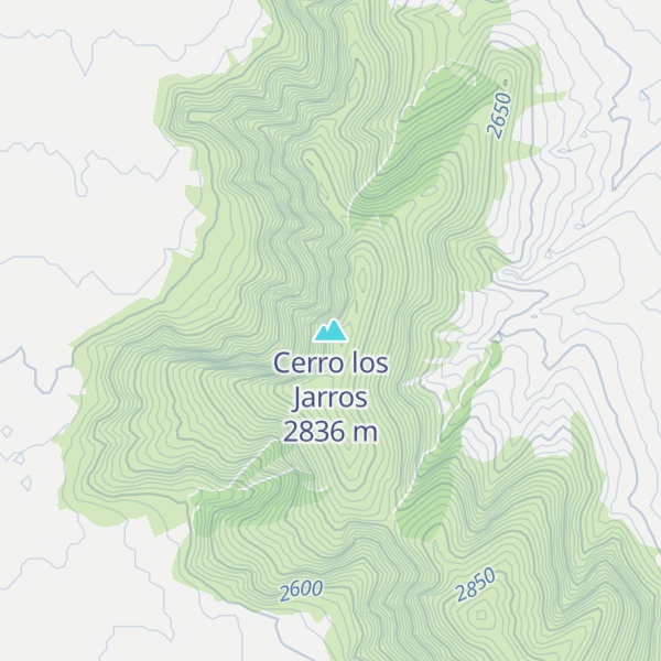 Map of Cerro los Jarros