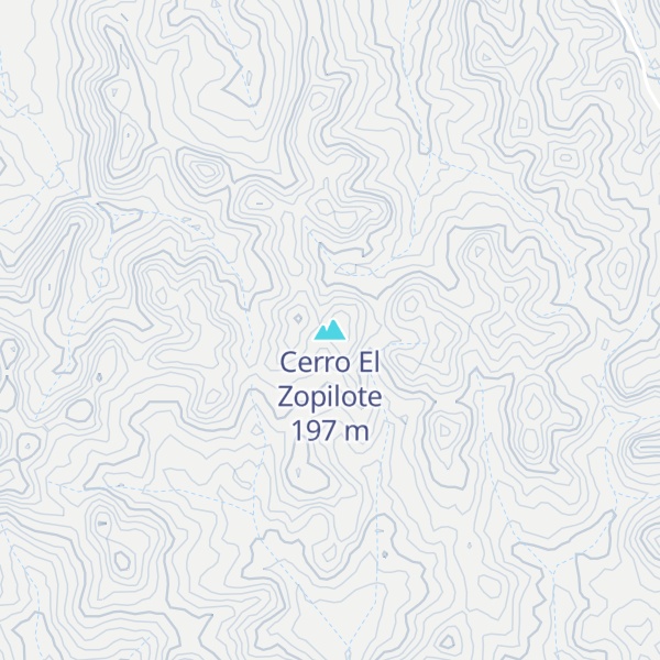 Map of Cerro El Zopilote