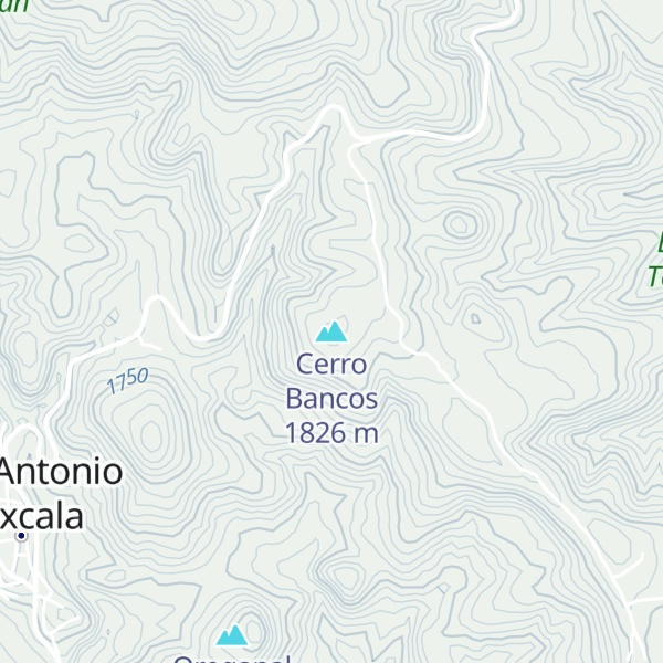 Map of Cerro Bancos