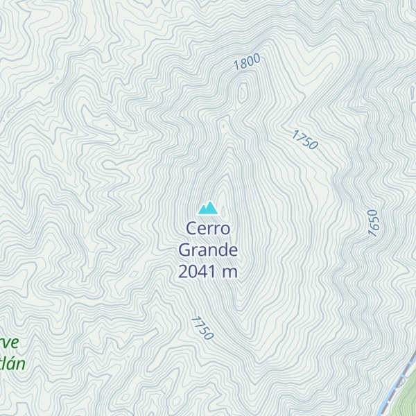 Map of Cerro Grande