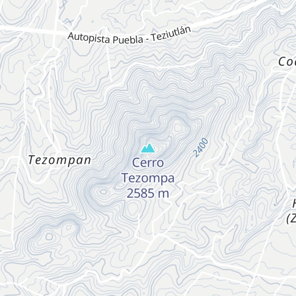 Map of Cerro Tezompa