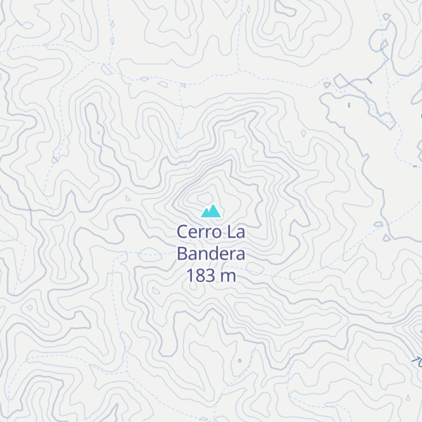 Map of Cerro La Bandera
