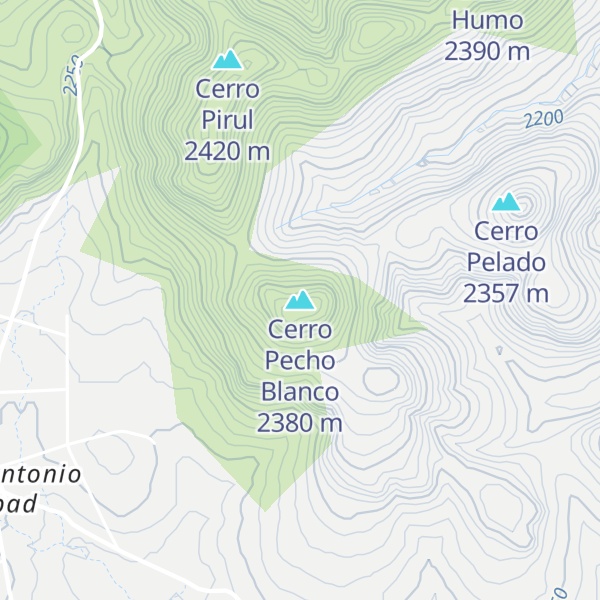 Map of Cerro Pecho Blanco