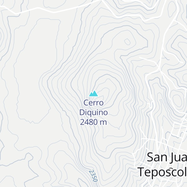 Map of Cerro Diquino