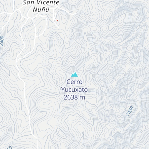 Map of Cerro Yucuxato