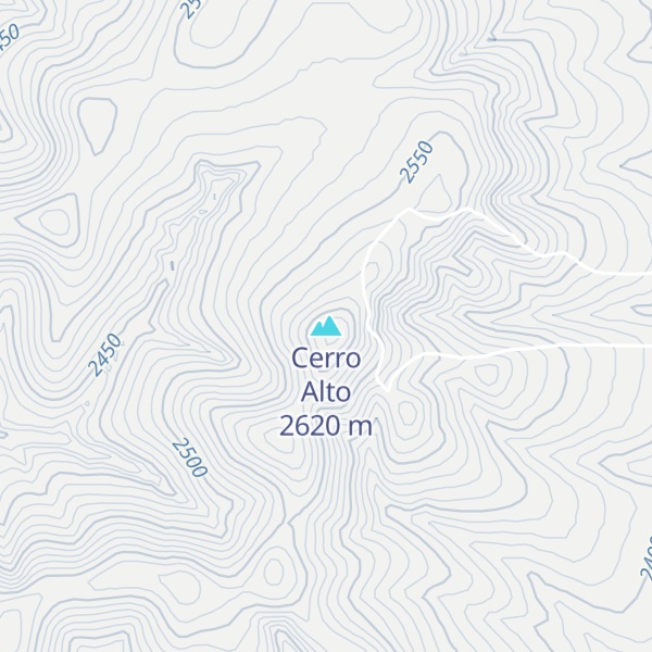 Map of Cerro Alto