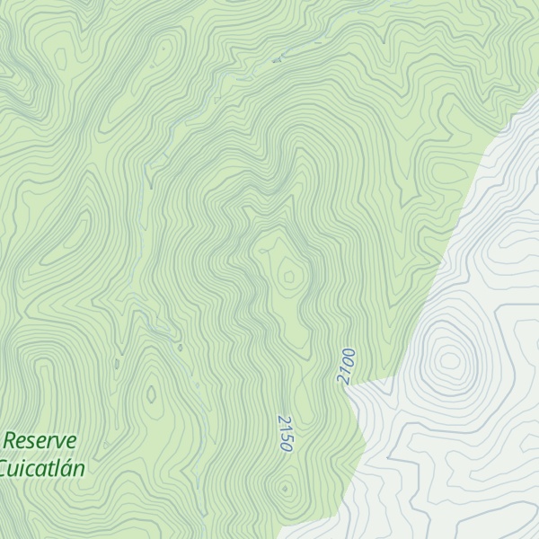 Map of Cerro El Potrero