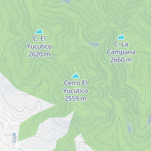 Map of Cerro El Yucutico