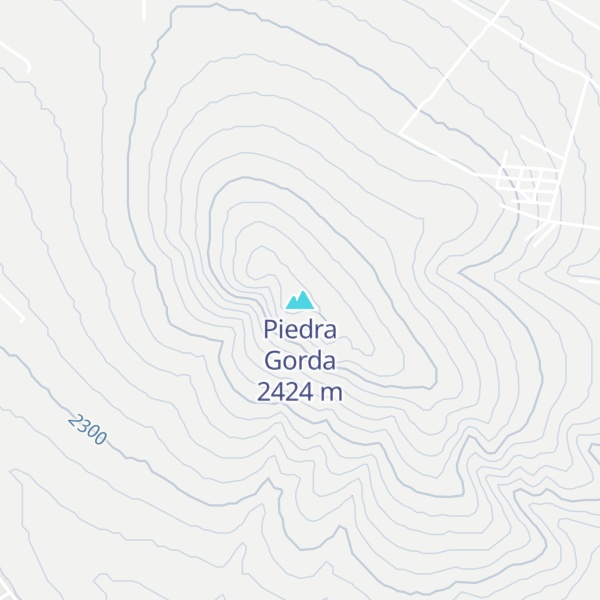 Map of Piedra Gorda