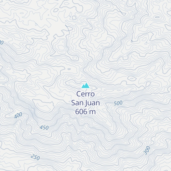Map of Cerro San Juan