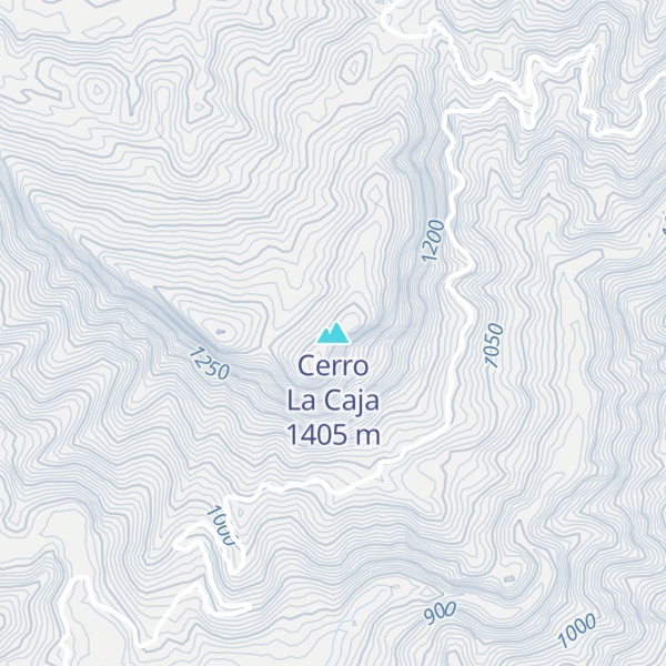 Map of Cerro La Caja