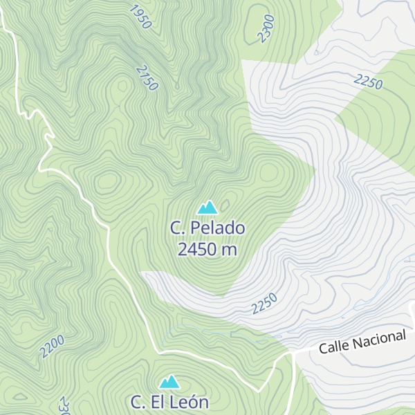 Map of C. Pelado