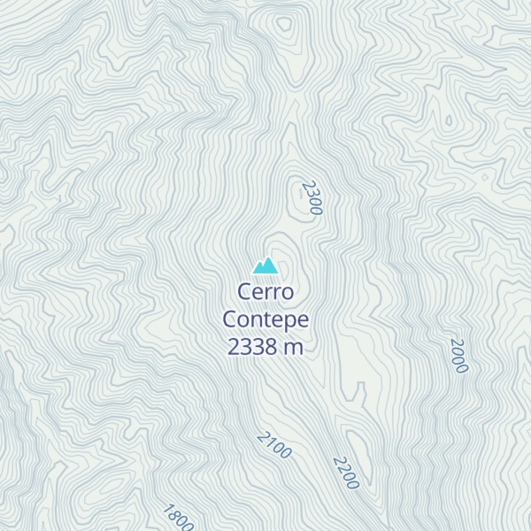 Map of Cerro Contepe