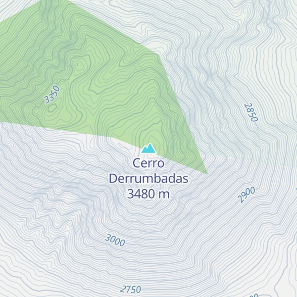 Map of Cerro Derrumbadas