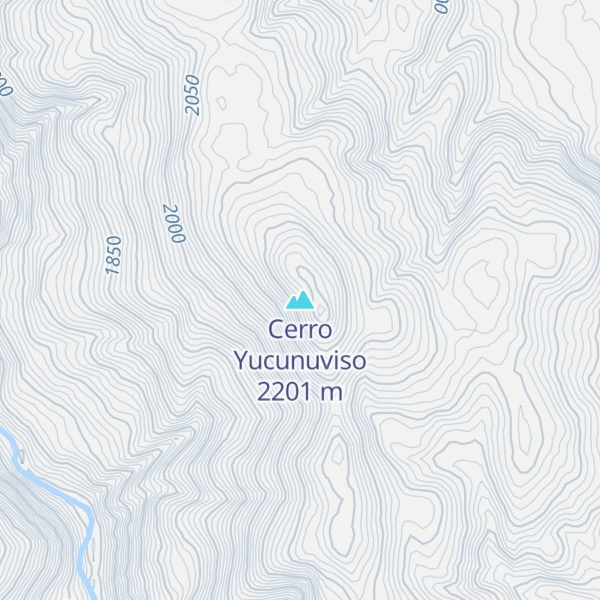 Map of Cerro Yucunuviso