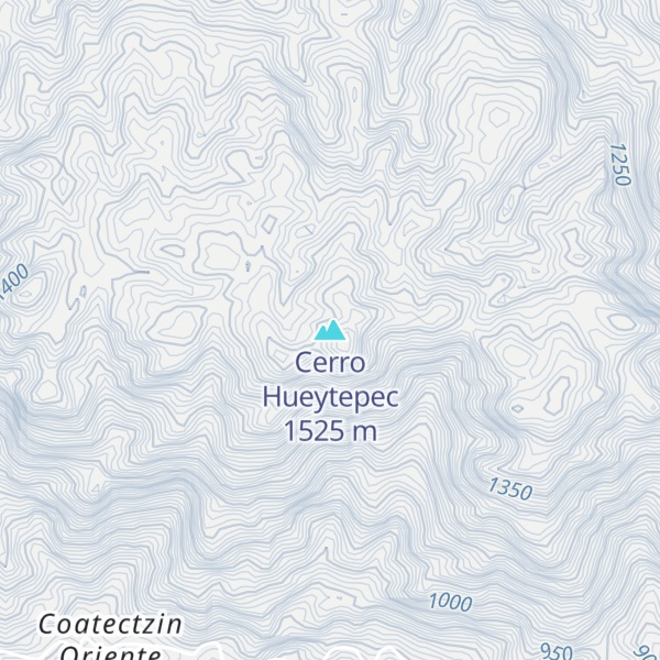 Map of Cerro Hueytepec