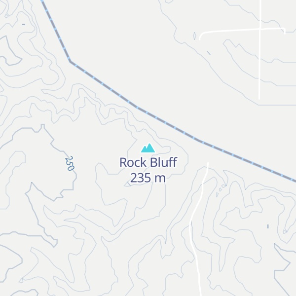 Map of Rock Bluff