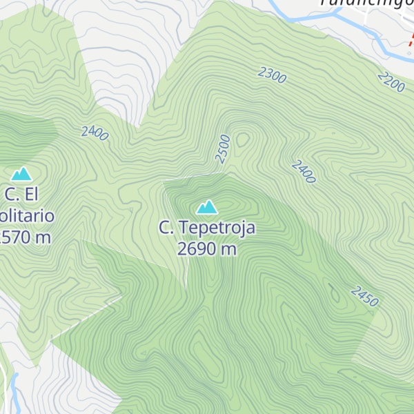 Map of C. Tepetroja