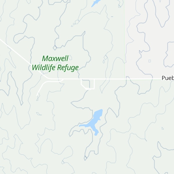 Map of Maxwell Wildlife Refuge Visitor Center