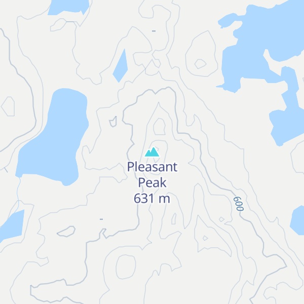 Map of Pleasant Peak