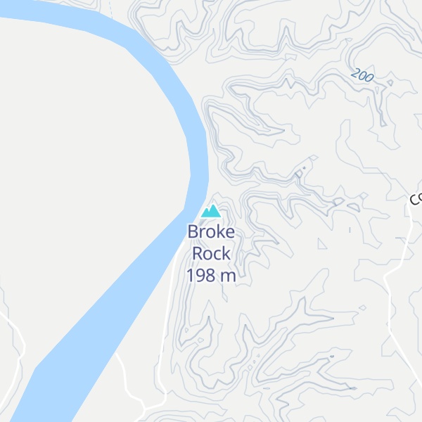 Map of Broke Rock