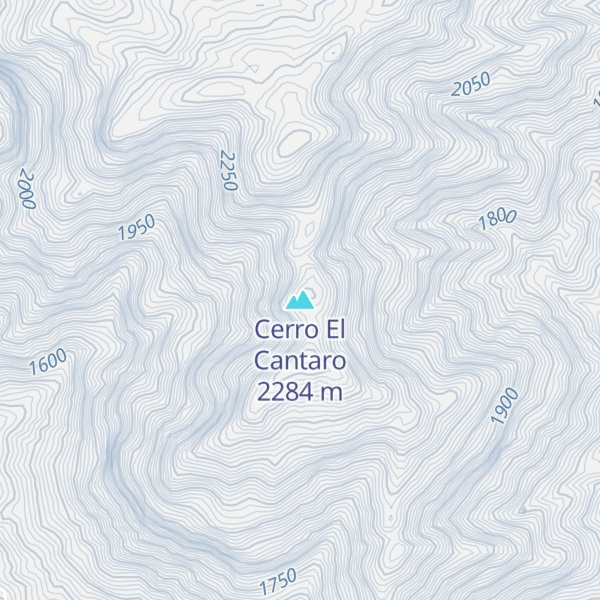 Map of Cerro El Cantaro