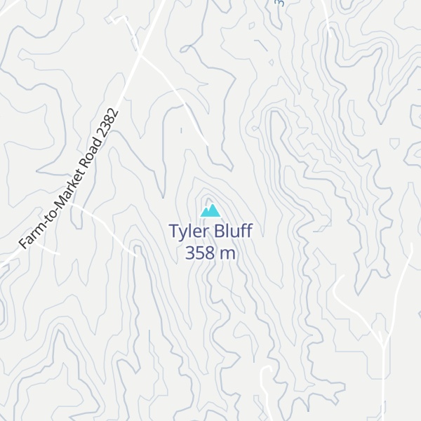 Map of Tyler Bluff