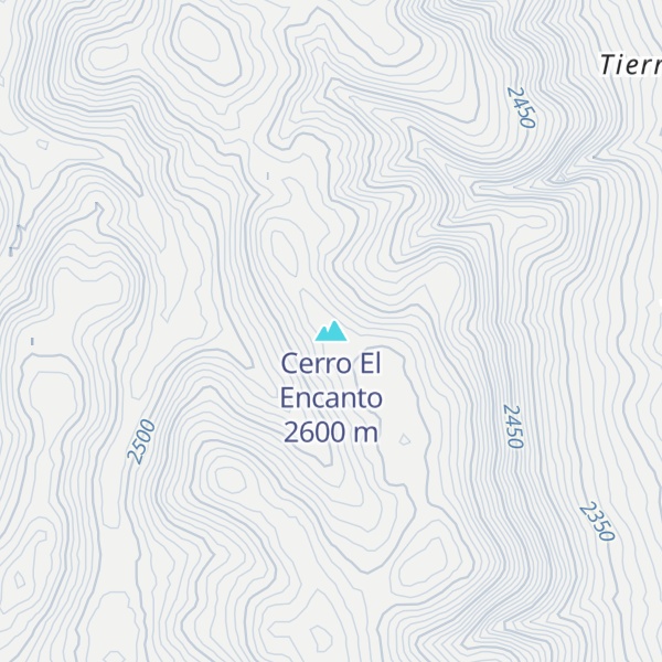 Map of Cerro El Encanto