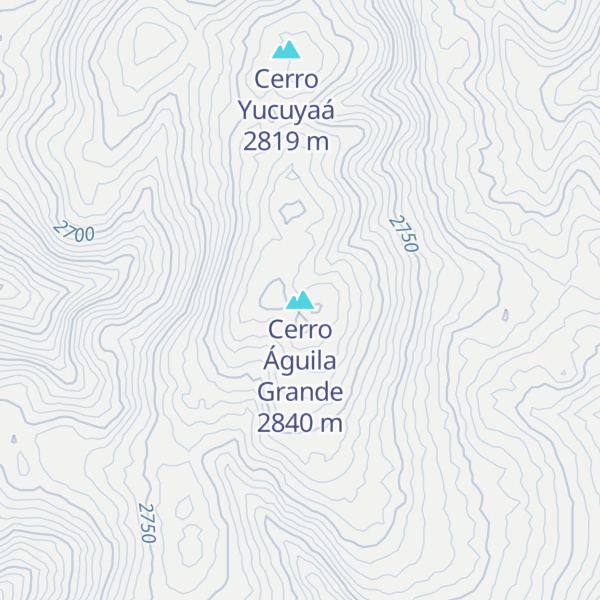 Map of Cerro Águila Grande