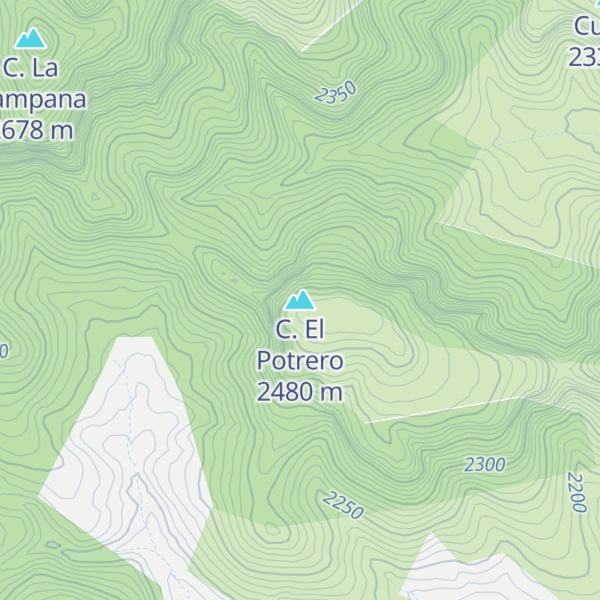 Map of C. El Potrero