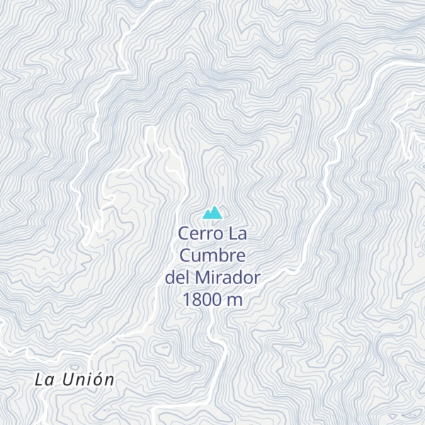 Map of Cerro La Cumbre del Mirador