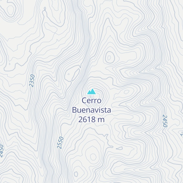 Map of Cerro Buenavista
