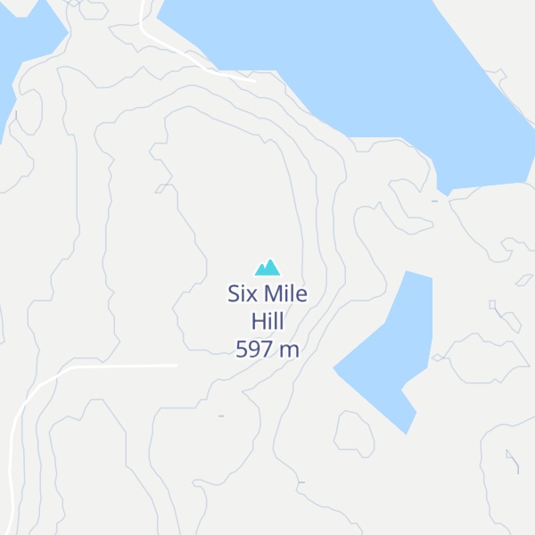 Map of Six Mile Hill
