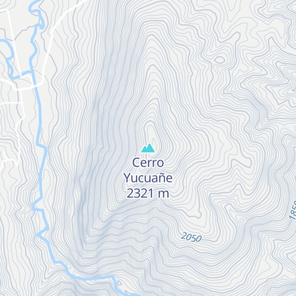 Map of Cerro Yucuañe