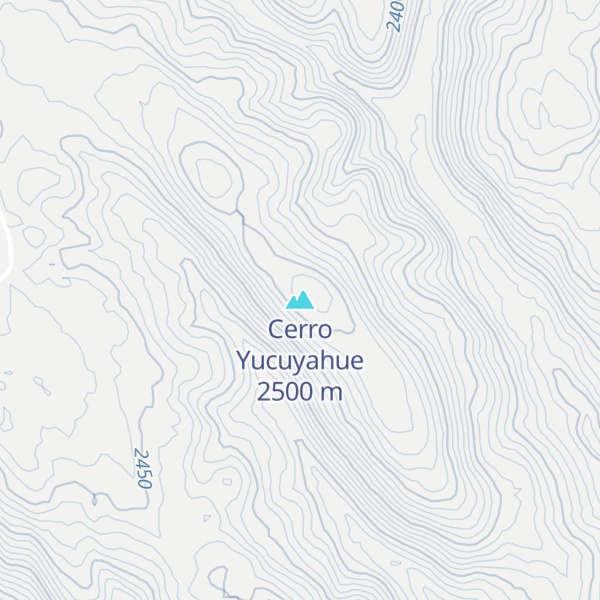 Map of Cerro Yucuyahue