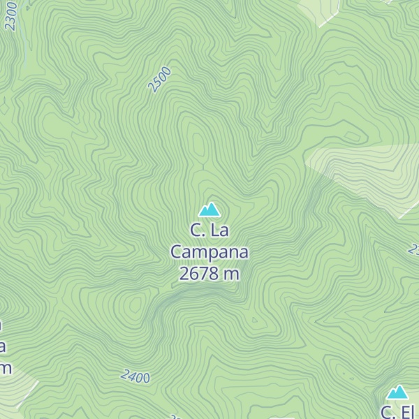 Map of C. La Campana