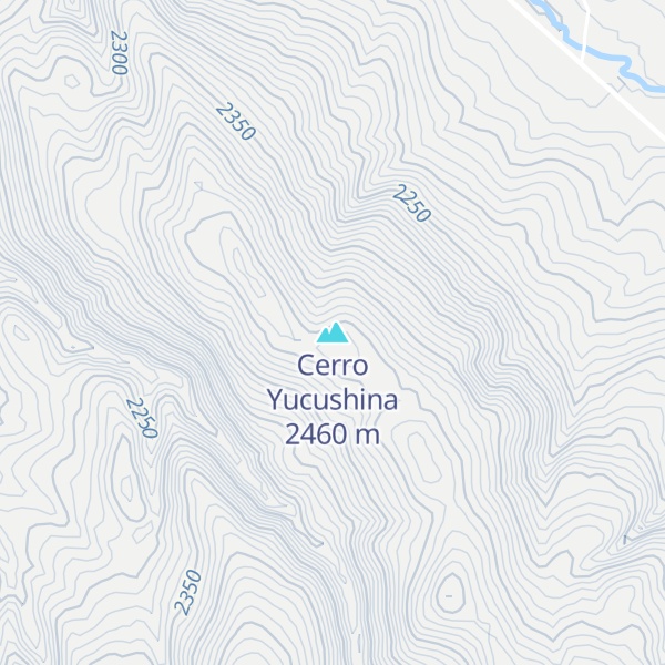 Map of Cerro Yucushina
