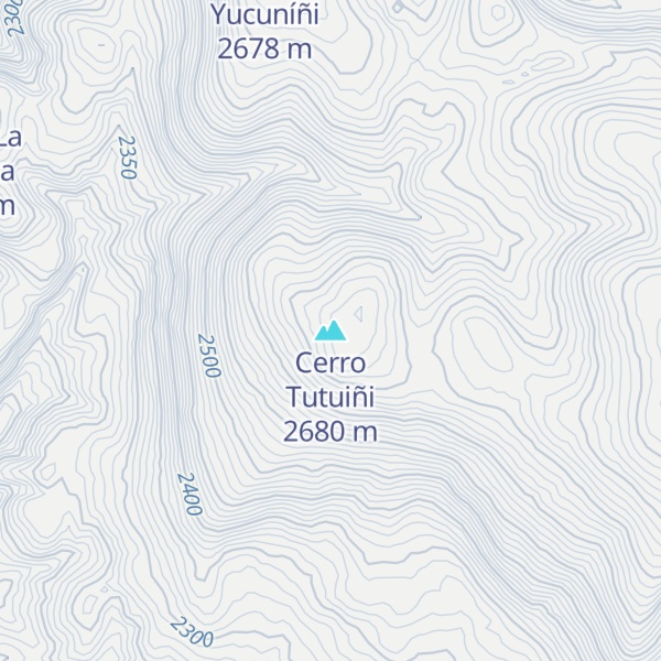Map of Cerro Tutuiñi