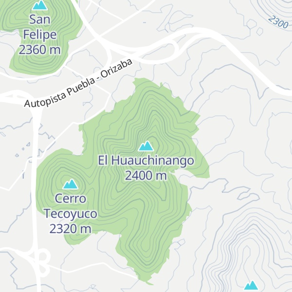 Map of El Huauchinango