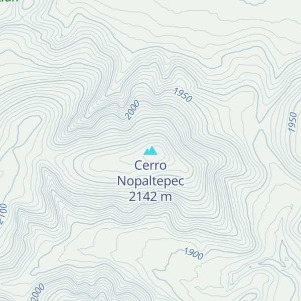 Map of Cerro Nopaltepec