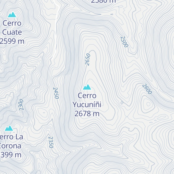 Map of Cerro Yucuníñi