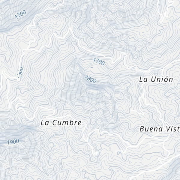 Map of Cerro Punta La Bandera