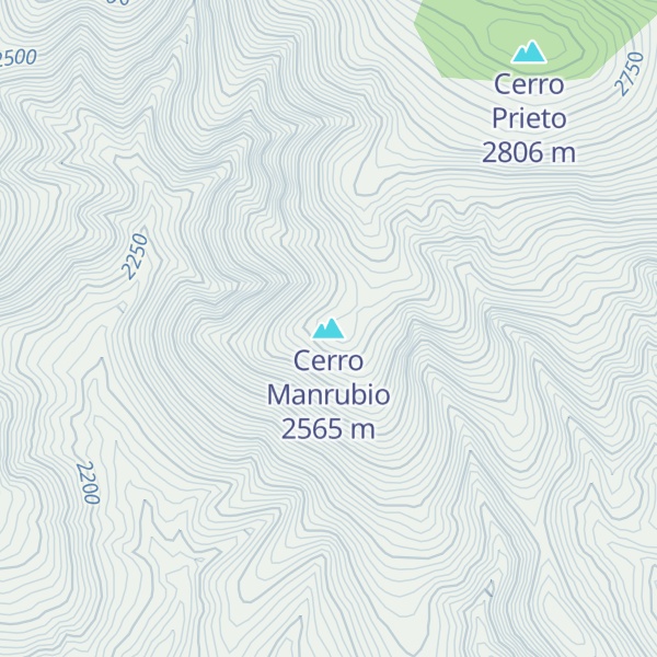 Map of Cerro Manrubio