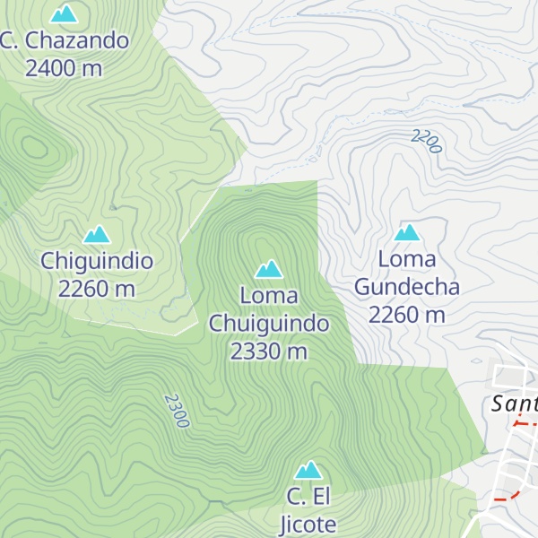 Map of Loma Chuiguindo