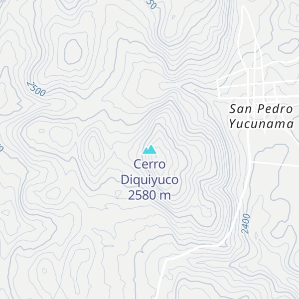 Map of Cerro Diquiyuco