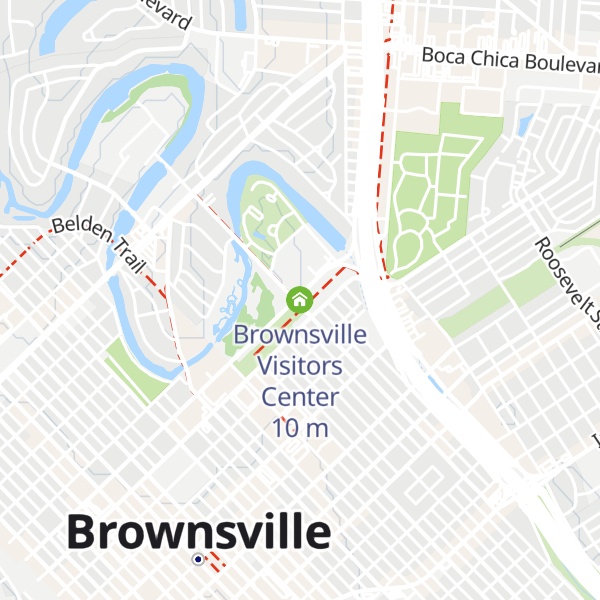 Map of Brownsville Visitors Center