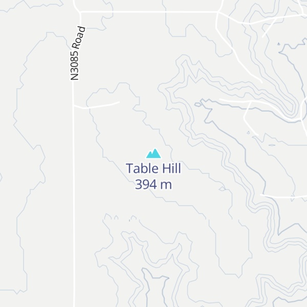 Map of Table Hill