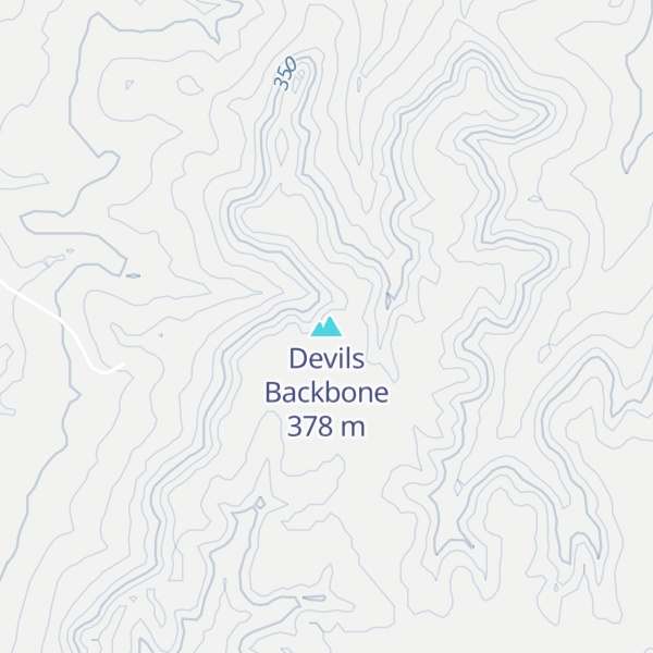 Map of Devils Backbone